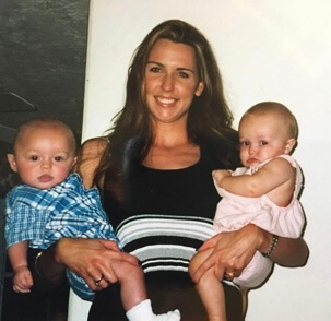 Suzanne List with her two children.